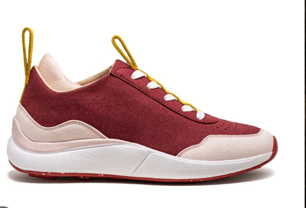 GNL George Desert Haze Vegan Suede Burgundy Pink Sneakers Sz 39/8.5 US